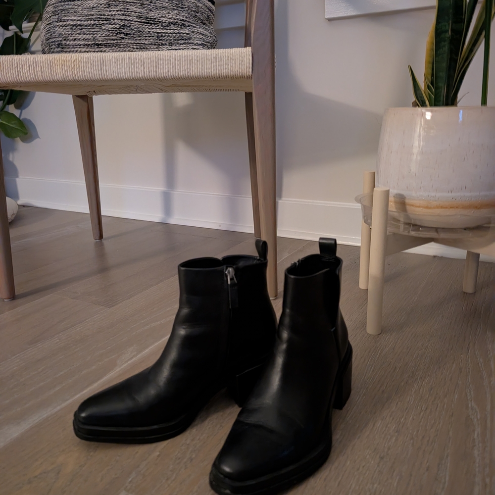 Franco Sarto Black Ankle Boots